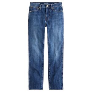 J.Crew 9" Vintage Slim-Straight Jeans in Giselle Wash -‎ Size 27 - Raw Hem